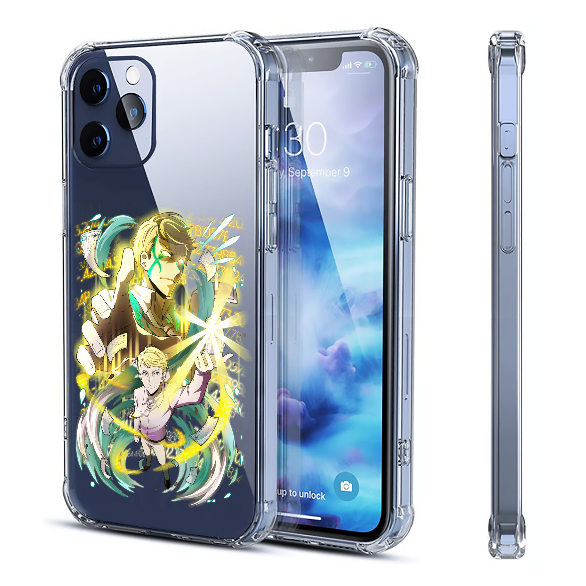 （画像用） 文豪ストレイドッグス Bungo Stray Dogs 【iPhone 12シリーズ対応】透明スマホケース（クリアソフトケース）